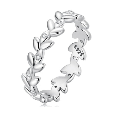 925 Sterling Silver Ring with CZ - Size 6.0 - Classic Style for Women