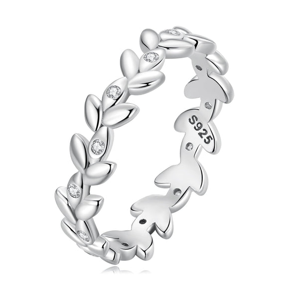 925 Sterling Silver Ring with CZ - Size 6.0 - Classic Style for Women