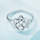 925 Sterling Silver Ring Size 6.0 with Platinum Plating-5