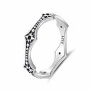 925 Sterling Silver Ring with Pavé Setting CZ, Size 6.0-1