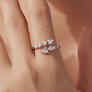 925 Sterling Silver White Gold Plated Pavé Setting Rings for Women-5