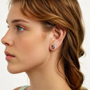 925 Sterling Silver Oxidized Enamel Earrings for Women-7
