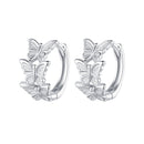S925 Sterling Silver Earrings with Plated Platinum for Women-1
