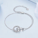 925 Sterling Silver CZ Pavé Setting Bracelet-4