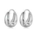 925 Sterling Silver Earrings with CZ in White Gold Plating - Stylish Design for Women-3