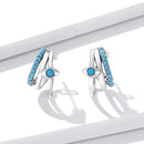 925 Sterling Silver High Quality Turquoise Earrings-4