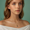 925 Sterling Silver Necklace with Quality Shell Pearl, Length 40+5cm, for Women-5