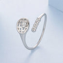 925 Sterling Silver Ring with Pavé Setting CZ, Width 0.11-0.72cm, for Women-1
