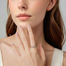 925 Sterling Silver Oxidized Silver Ring 0.16cm Width for Women-4