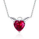 925 Sterling Silver Adjustable Necklace 37-45cm with 1.4*2cm Pendant for Women-1