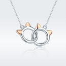 925 Sterling Silver Necklace, Length 38-45cm, Pendant 1.2*1cm, for Women-2