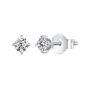 S925 Sterling Silver 3mm Moissanite Earrings for Women-4