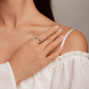 S925 Sterling Silver Pavé Setting CZ Ring for Women-3