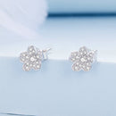 S925 Sterling Silver Pavé Setting CZ Earrings-3