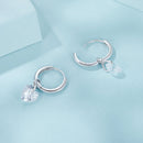 925 Sterling Silver Earrings with Pavé Setting CZ and White Gold Plating for Women-6