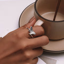 925 Sterling Silver Oxidized Silver 1.4mm Width Rings for Women-7