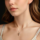 925 Sterling Silver 0.20 Carat Moissanite Necklace for Women-6