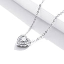 925 Sterling Silver Adjustable Cubic Zirconia Pendant Necklace for Women-3