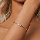 S925 Sterling Silver 5.0mm Moissanite Bracelet for Women-5