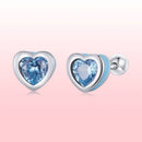925 Sterling Silver Earrings with Pavé Setting and Enamel for Women-8