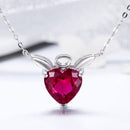 925 Sterling Silver Adjustable Necklace 37-45cm with 1.4*2cm Pendant for Women-2