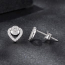 925 Sterling Silver Moissanite 0.10 Carat Earrings for Women-5