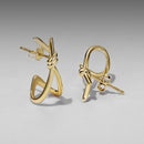 925 Sterling Silver Earrings for Women - Size 2.0*0.8 cm - Plated White Gold-6