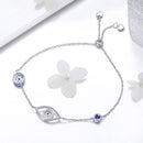 925 Sterling Silver Bracelet 22cm Length 0.9*2.2cm for Women-5