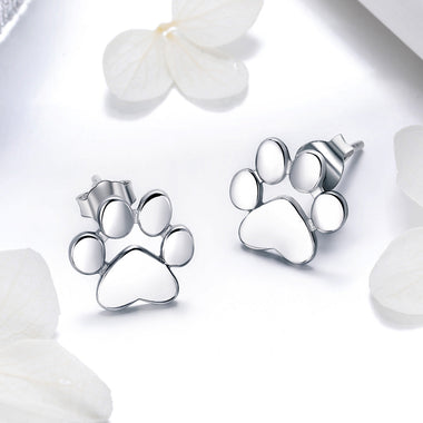 925 Sterling Silver Platinum Plated Earrings for Women - 0