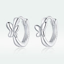 925 Sterling Silver Plated Platinum Earrings for Women-4