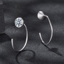 925 Sterling Silver Moissanite 0.3 Carat Earrings for Women-4