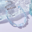 925 Sterling Silver Crystal Bracelet 15+6cm for Women-5
