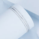 925 Sterling Silver & White Gold Plated Bracelet-3