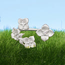 925 Sterling Silver Women's Ring with Pavé Set CZ and White Gold Plating - Style E-3