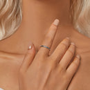 925 Sterling Silver Oxidized 2.8mm Band Ring Size 6.0 for Women-7