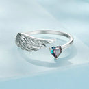 925 Sterling Silver Transparent Glass Ring for Women-4