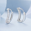 925 Sterling Silver Pave Setting CZ White Gold Plated Earrings for Women-4