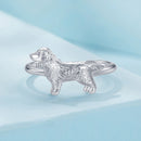 925 Sterling Silver Dog Ring 1.7mm for Women-5