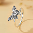 925 Sterling Silver Oxidized Silver 1.4mm Width Rings for Women-4