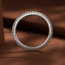 925 Sterling Silver Moissanite 0.005ct 1.4mm Ring Size 6 for Women-5