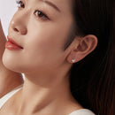 925 Sterling Silver White Gold Plated Earrings with CZ-8