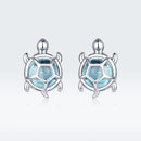 S925 Oxidized Silver Pavé Setting CZ Earrings for Women-4