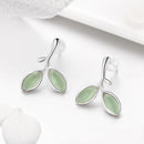 925 Sterling Silver Earrings with Synthetic Opal 1.5*1.3cm-4