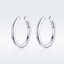 925 Sterling Silver Earrings with Platinum Plating, 1.3cm for Women-4