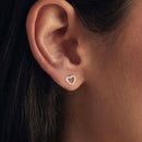 925 Sterling Silver Moissanite 0.10 Carat Earrings for Women-6