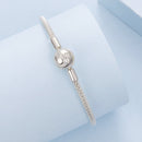 925 Sterling Silver CZ Pavé Setting Bracelet, Size 17.0 for Women-2