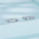 925 Sterling Silver CZ Pavé Earrings 13*2mm for Women-3