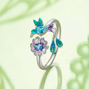 925 Sterling Silver Enamel 1.8mm Pavé Setting CZ Ring for Women-6