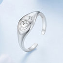 925 Sterling Silver Pavé White Gold Plated CZ Rings - Width 0.2-0.8cm-2
