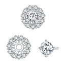 925 Sterling Silver 0.5 Carat Moissanite Earrings for Women-4